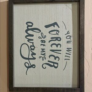 Rustic Framed Wall Art with Inspirational Quote